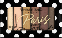 Палетка теней для век Vivienne Sabo Palette d&#39;ombres a paupieres, тон 02 Saint-Germain (Бульвара Сен-Жермен), 6 цветов. Спонсорские товары
