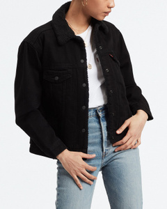 levi's ex boyfriend sherpa jacket black