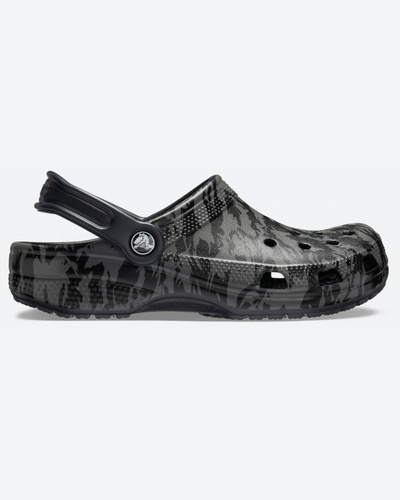 black and white camo crocs