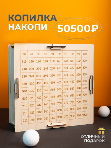 4478 отзывов на Копилка для денег "50500 из Тик Тока" CoolWood, 15х15 см, 1  шт от покупателей OZON