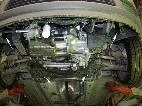 Защита картера Ford Fusion 2002-2012 Fiesta 2001-2008 - - купить по ...