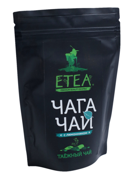 Чайный напиток "Чага Чай" с лимонником, 100 грамм, Дой-пакет ETEA ...