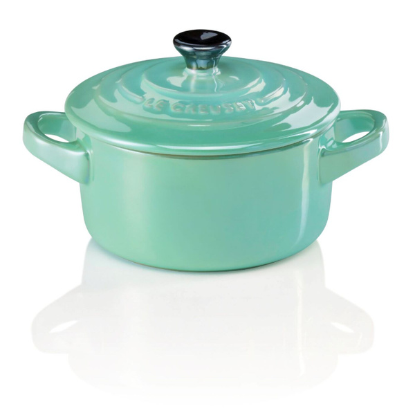 Керамическая кокотница с крышкой, 10 см, Le Creuset, Освежающая мята ...