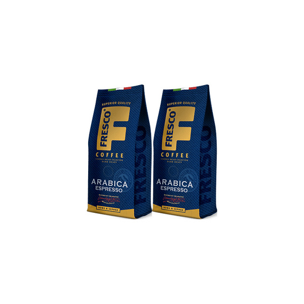 Кофе Fresco Arabica Espresso в зернах, 200 г, комплект: 2 упаковки ...