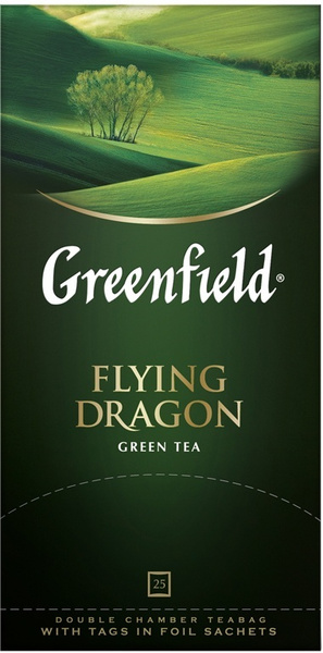 Чай в пакетиках зеленый Greenfield Flying Dragon, 25 шт - купить с ...