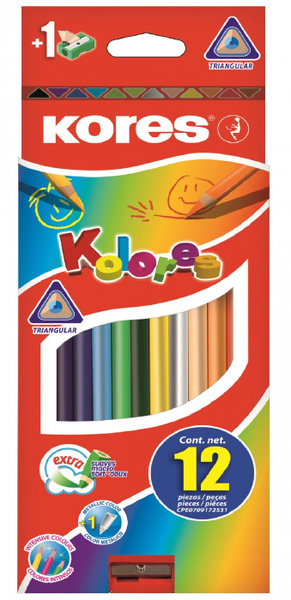 Kores Набор карандашей, вид карандаша: Цветной, 12 шт. - купить с ...