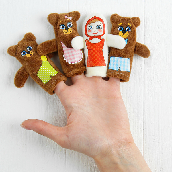 Кукольный театр Milo toys "Три медведя", 4 персонажа и сценарий ...