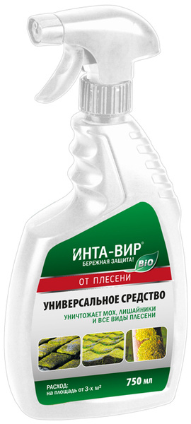 Средство от мха, плесени и лишайников Инта Вир 0,75л - купить с ...