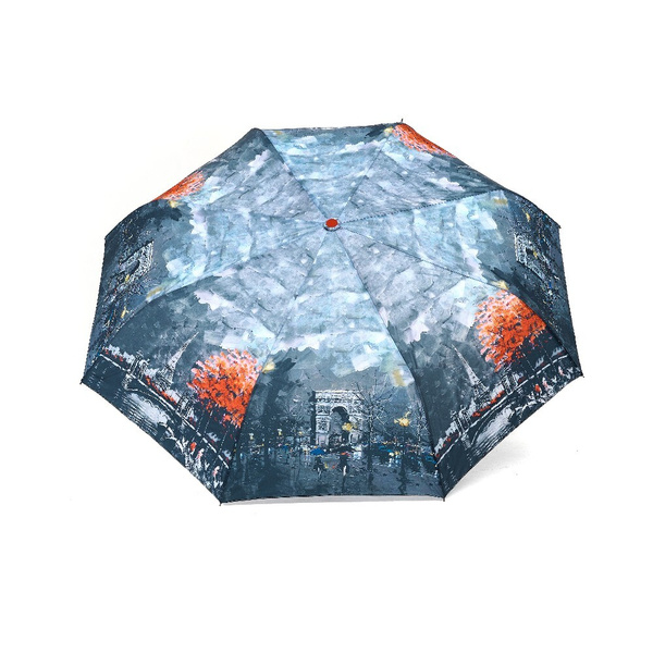 Зонт Raindrops, Полный автомат, 3 сложения, темно-серый купить по ...