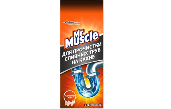 Mr Muscle Гранулы для прочистки сливных труб на кухне, 5 применений ...