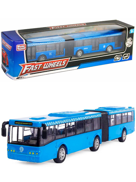 Инерционный автобус-гармошка Play Smart 1:64 "ЛиАЗ-6213" 18 см. 6576 ...