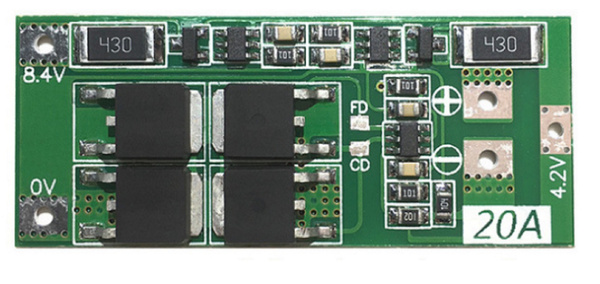 Как снять защиту платы bms Плата заряда и защиты Li-ion BMS 2S 7.4V-8.4V 20A с балансировкой - купить с дос
