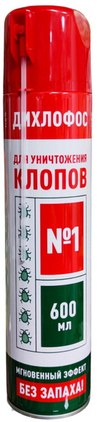 Дихлофос №1, Аэрозоль от постельных клопов, без запаха, 600 мл - купить ...