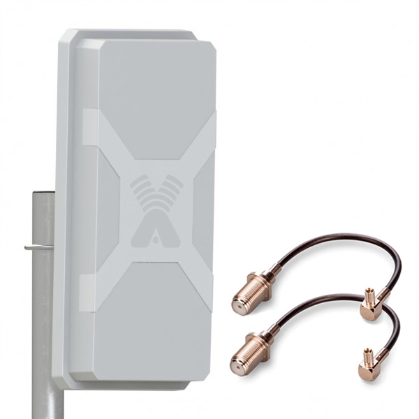 3G/ 4G панельная MIMO антенна Nitsa-5F MIMO 2x2 + пигтейлы TS9-F 2шт ...