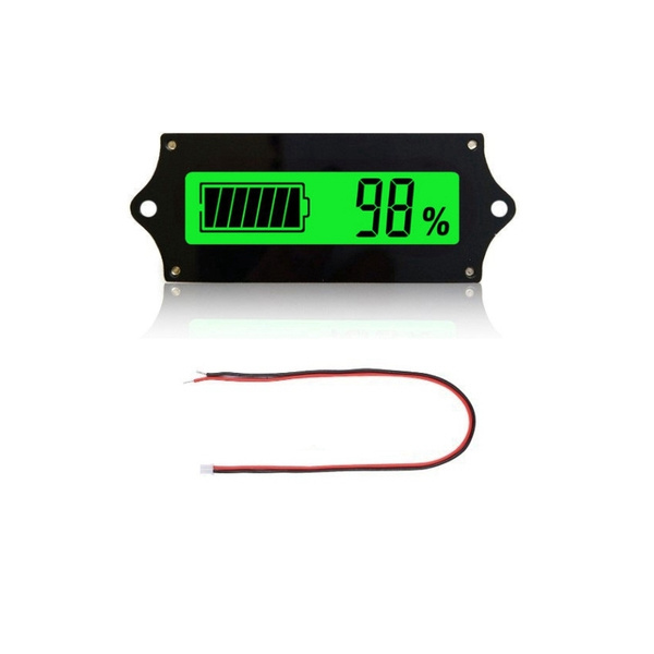 ЖК-индикатор емкости батареи цифровой вольтметр тестер 12V24V48V72V ...