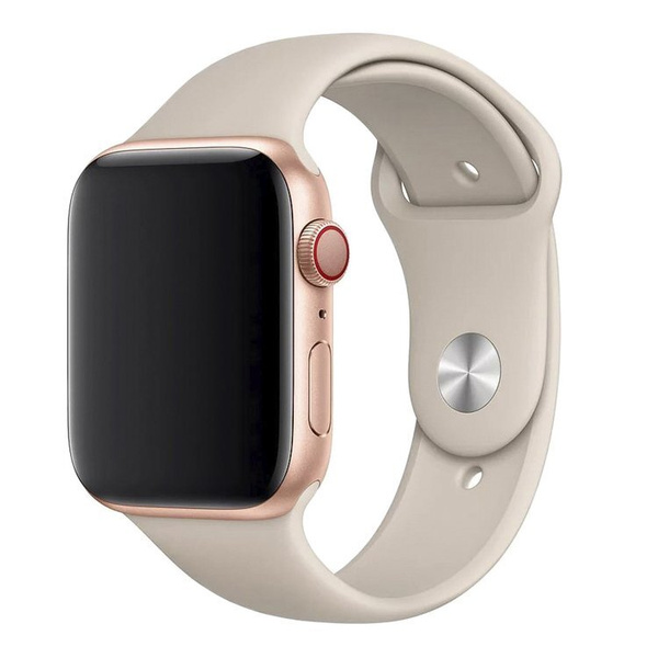 Силиконовый ремешок для Apple Watch (Эпл Вотч) 42/44/45мм / Эластичный ...