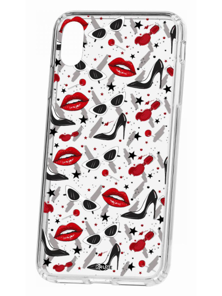 Чехол на iPhone XS Max/ Айфон Хс Макс Kruche Print с рисунком Be ...