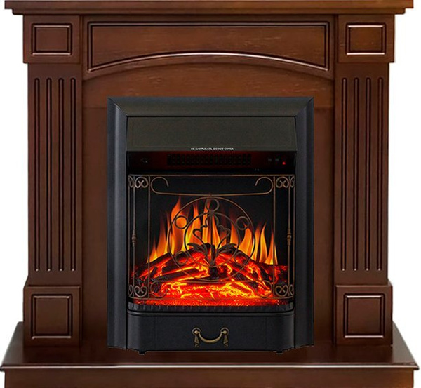 Камин Royal Flame Boston - Темный дуб (Высота 925см) с очагом Majestic ...