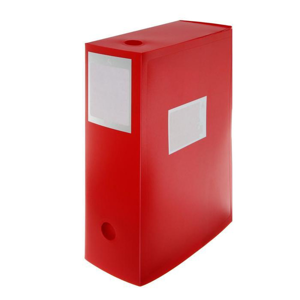 Папка-короб архивная А4 , корешок 100 мм, пластик, вырубная застежка ...