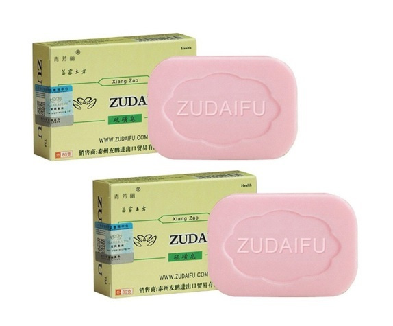 Zudaifu 2 шт. серное мыло от псориаза, экземы, дерматита, зуда, потницы ...