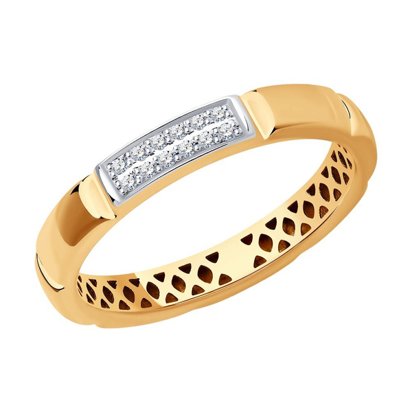 SOKOLOV Diamonds, Кольцо из золота с бриллиантами, 1012254, украшение ...