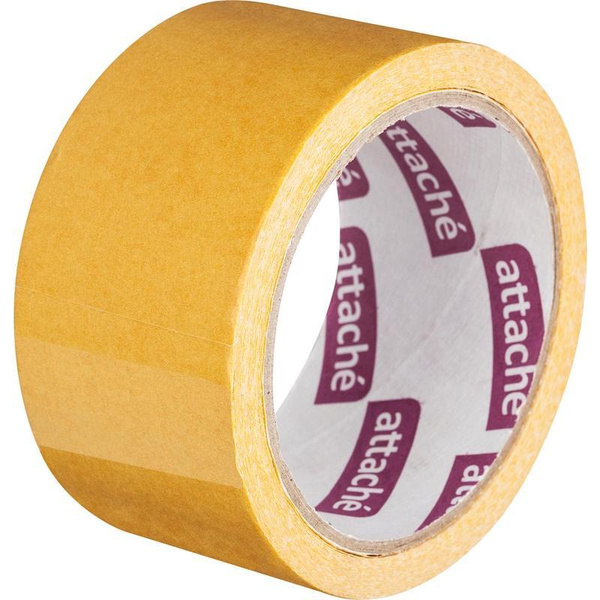 Клейкая лента двусторонняя монтажная Attache на тканевой основе 50 мм х ...