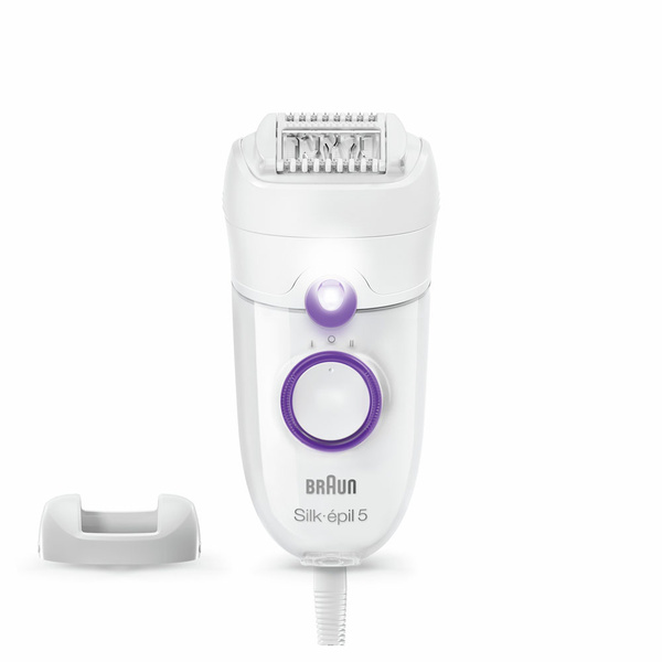 Эпилятор Braun Silk-epil 5 5-505P с 3 насадками, подсветкой SmartLight ...