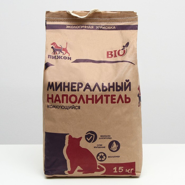 Наполнитель комкующийся "Пижон" Bio, 15 кг - купить с доставкой по ...
