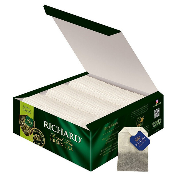 Чай Richard Royal Green зеленый, 100 пак - купить с доставкой по ...