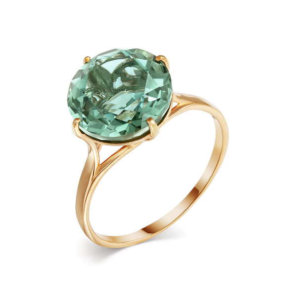 VG jewelry Кольцо из серебра 925 пробы с празиолитом натуральным