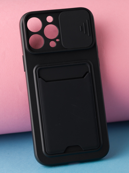 Чехол Apple iPhone 13 Pro Max со шторкой для камеры и кардхолдером ...