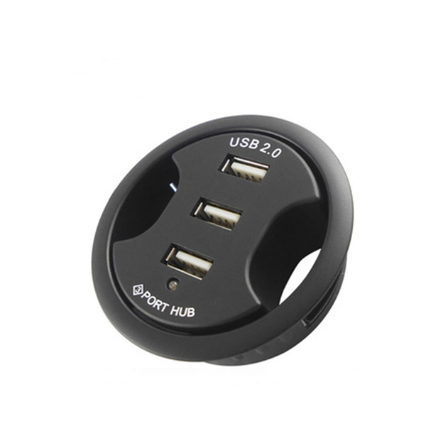 Хаб встраиваемый в стол DiXiS на 3 USB 2.0 - Черный - купить с ...