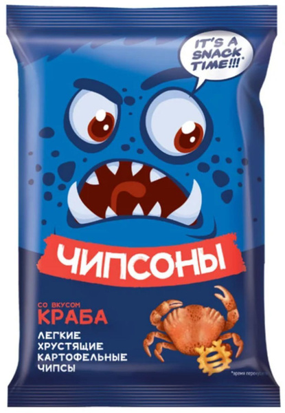 Чипсы Чипсоны Краб, 40 г - купить с доставкой по выгодным ценам в ...