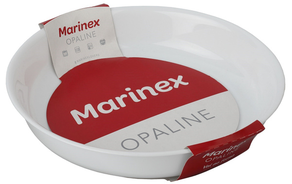 Форма для запекания Marinex опаловая 2 л круглая белая D 27,8 см, H 5,2 ...
