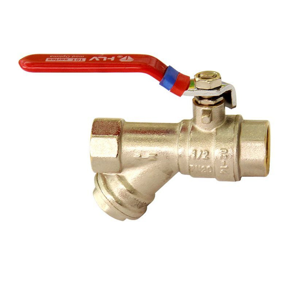 Кран шаровый с фильтром 1/2" (ручка) HLV купить на OZON по низкой цене ...