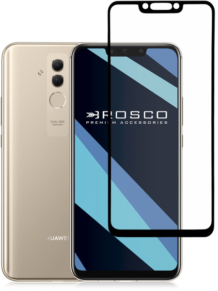 Прозрачное защитное стекло ROSCO с черной рамкой для Huawei Mate 20 ...