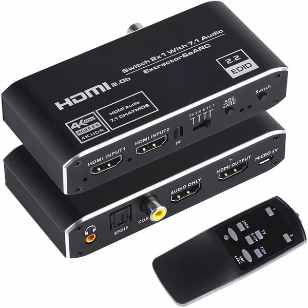 Переключатель HDMI 2x1 с eARC - купить с доставкой по выгодным ценам в ...