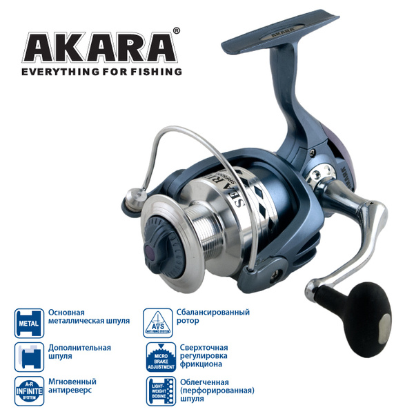 Катушка Akara безынерционная Akara Sea Rider SRF, 600 купить по низкой ...