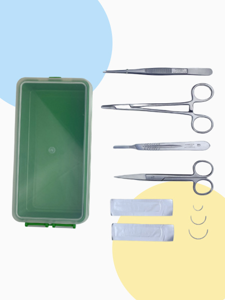 Scalpel Med Хирургический набор инструментов для шитья. Хирургические ...