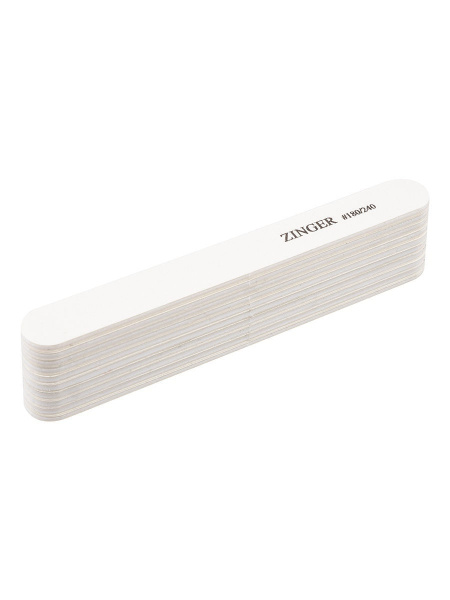 Zinger/ Пилка прямая UT-401D ( #180-240), THERMO, цвет белый,10 шт ...