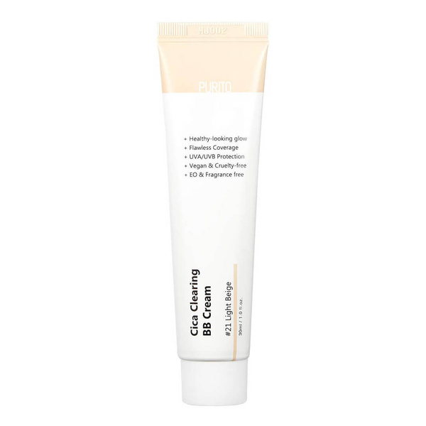 Purito Cica Clearing BB cream ББ Корейский крем #21 ТОН чувствительная ...
