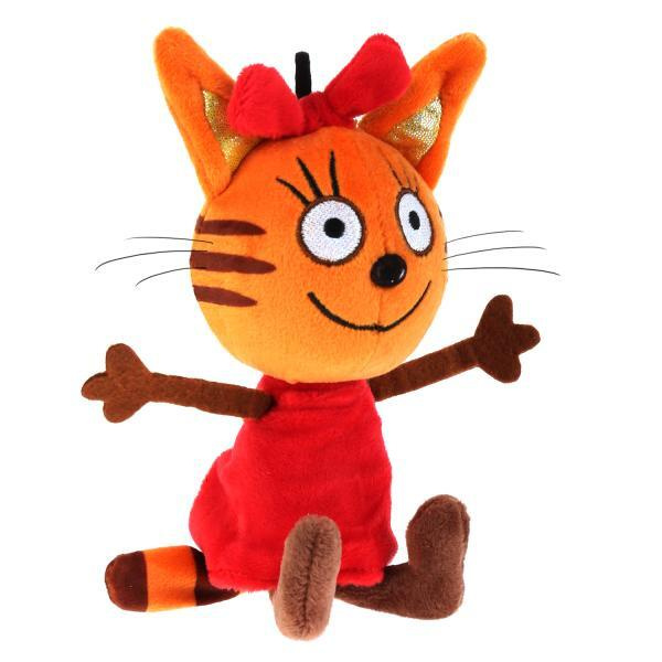 Мягкая игрушка Три Кота Кошечка Карамелька, озвученная, 18 см - купить ...