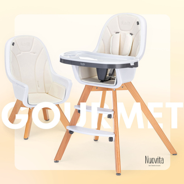 Стульчик для кормления Nuovita Gourmet детский складной для малышей от ...