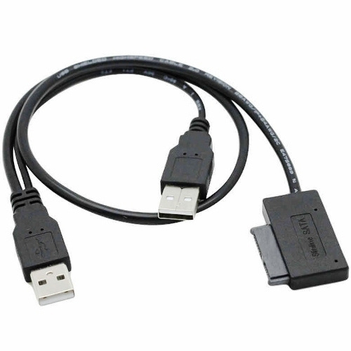 Адаптер USB2.0 SATA Orient UHD-300SL Slimline USB Am + USB доп-питание ...