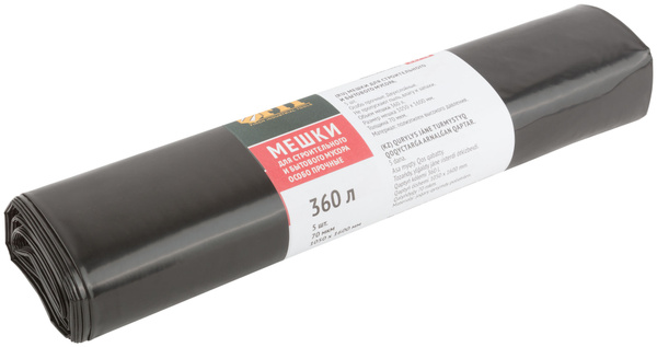Мешки для строительного мусора, ПВД особопрочные, 360 л, 1050х1600 мм ...