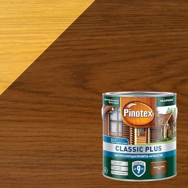 Pinotex Classic Plus (2,5 л Тиковое дерево ) Пинотекс Классик Плюс ...