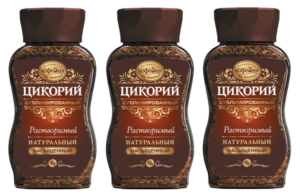 Цикорий сублимированный растворимый Насыщенный На паях 95 гр (Набор из ...