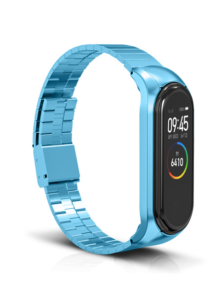 Ремешок для фитнес-браслета Xiaomi Mi Band 3 и Mi Band 4 металлический ...