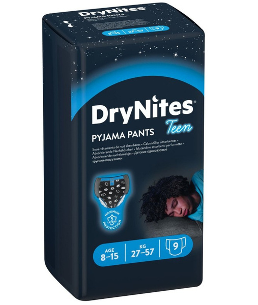 Трусики Huggies Dry Nites 9шт для мальчиков 8-15 лет 27-57кг / Трусики ...