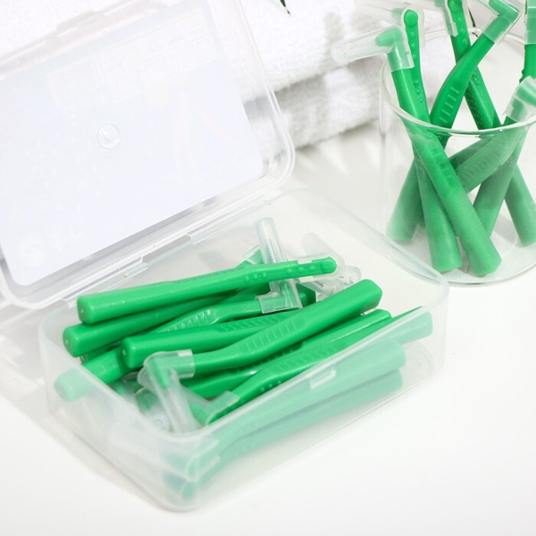 Ершики для брекетов и зубов, набор 20 шт., 0.8 мм - купить с доставкой ...